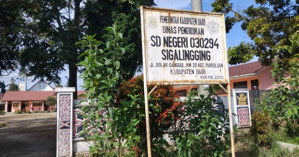 Dana Bos tahun 2025 tahap I diduga tidak dilaporkan total, Kepala Sekolah SD 030294 Sigalingging tolak konfirmasi wartawan