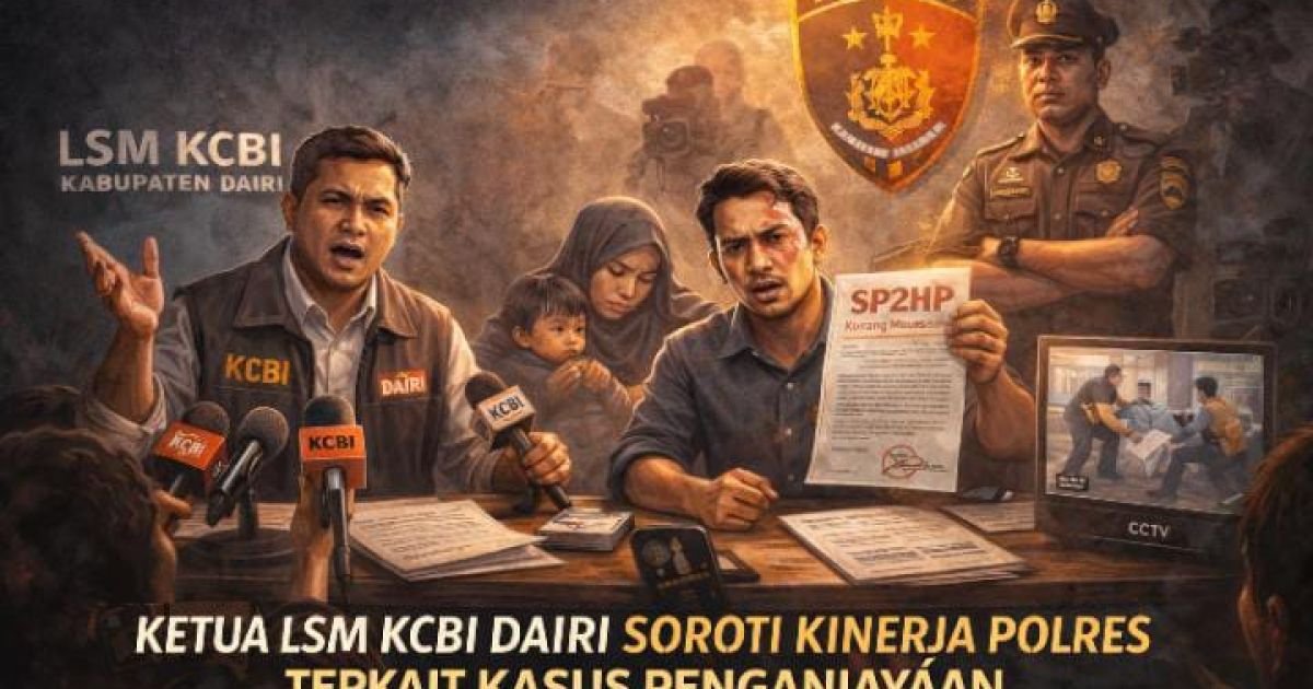 Ketua LSM KCBI Kabupaten Dairi Soroti Kinerja Polres Dairi Terkait Kasus Penganiayaan