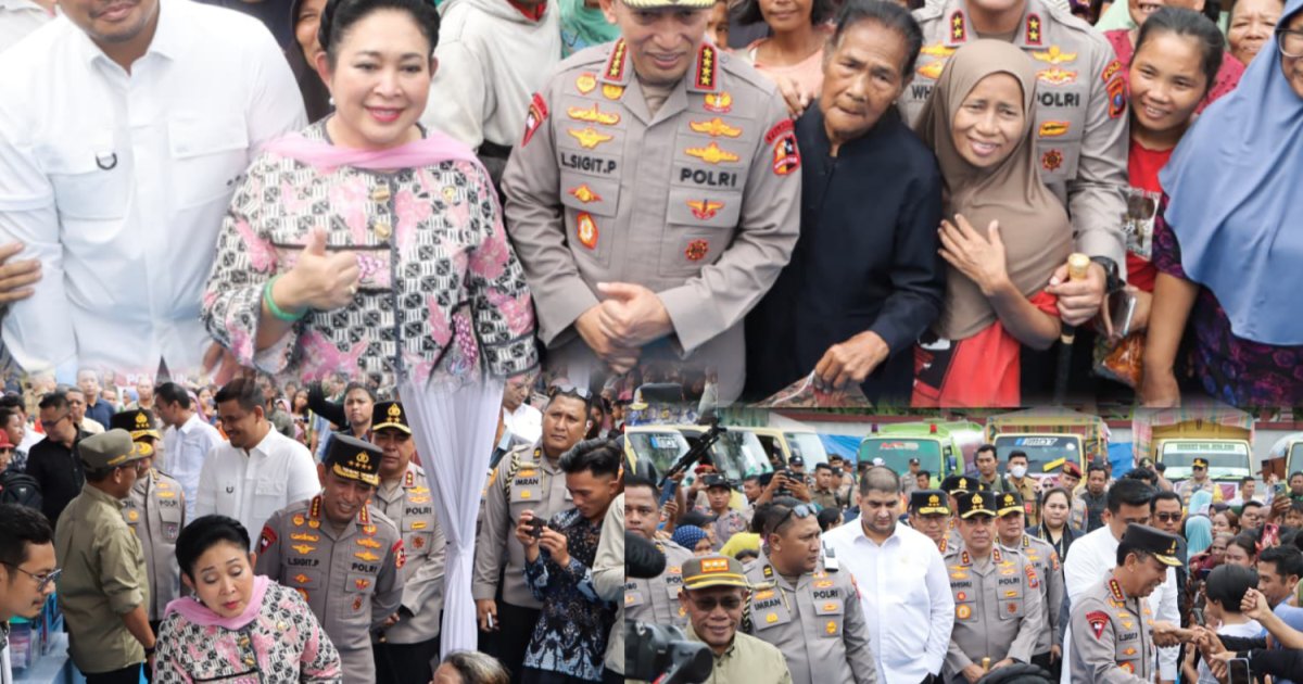 Kapolri dan Ketua Komisi IV DPR RI Salurkan Bantuan 13 Truk Logistik bagi Korban Bencana di Tapanuli Tengah