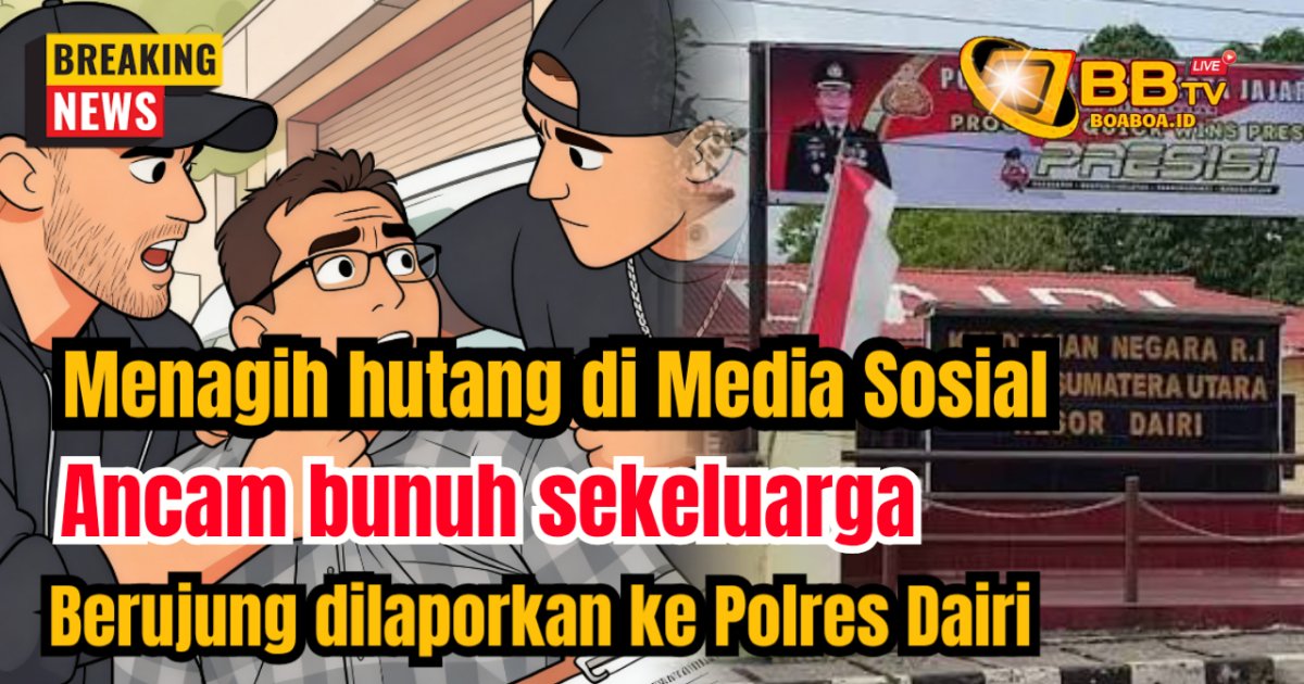 Tagih hutang si Media Sosial, dan ancam bunuh sekeluarga, MHH dilaporkan ke Polres Dairi