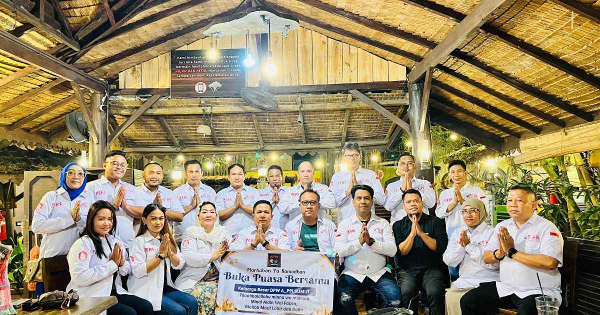 DPW A-PPI Sumut Sambut Lebaran, Gelar Acara Buka Puasa Bersama dan Bagikan Parcel Untuk Anggota