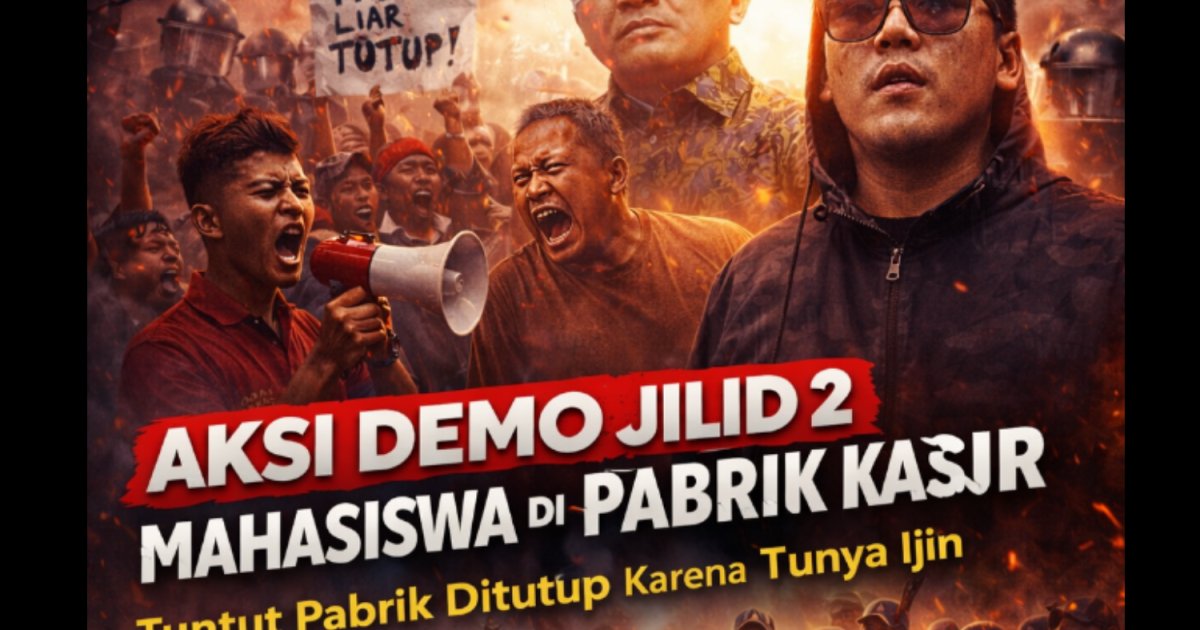 Pemkab Deliserdang tutup mata, Unjuk rasa jilid 2 Mahasiswa di Pabrik Kasur Desa Sampali Ricuh, Perusahaan diduga libatkan puluhan preman bayaran