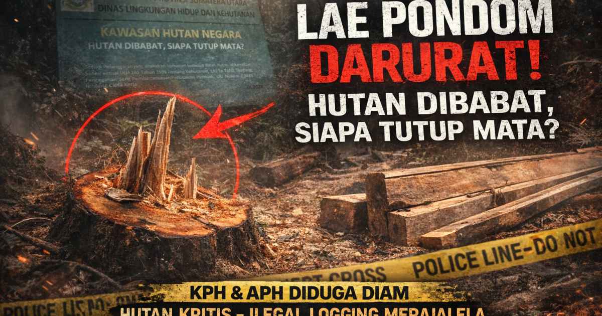 Darurat Hutan Lindung, Dugaan Kolusi Ilegal Logging di Laepondom Dairi, Masyarakat Desak KLHK dan APH Sikat Mafia Kayu