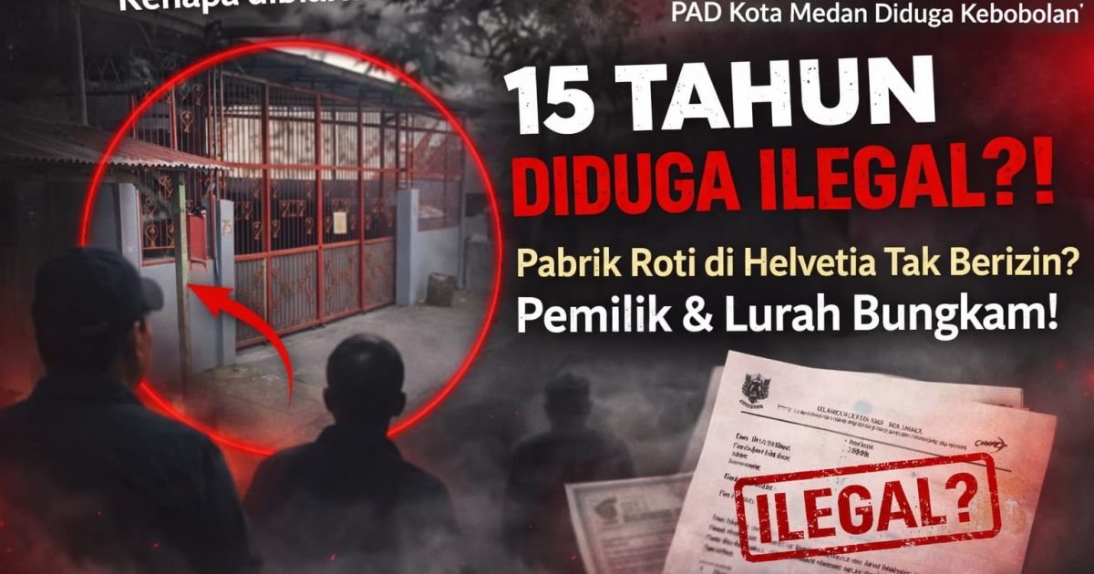 15 tahun Pabrik Roti di Helvetia diduga beroperasi tanpa izin lengkap, limbah dibuang ke parit Warga