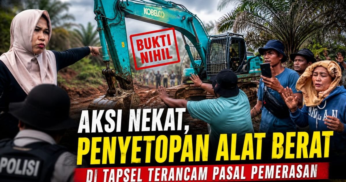 Sekelompok Orang Mengatasnamakan Warga Transmigrasi Melakukan Penyetopan Alat Berat, Aparat Hukum Perlu Tindak Tegas