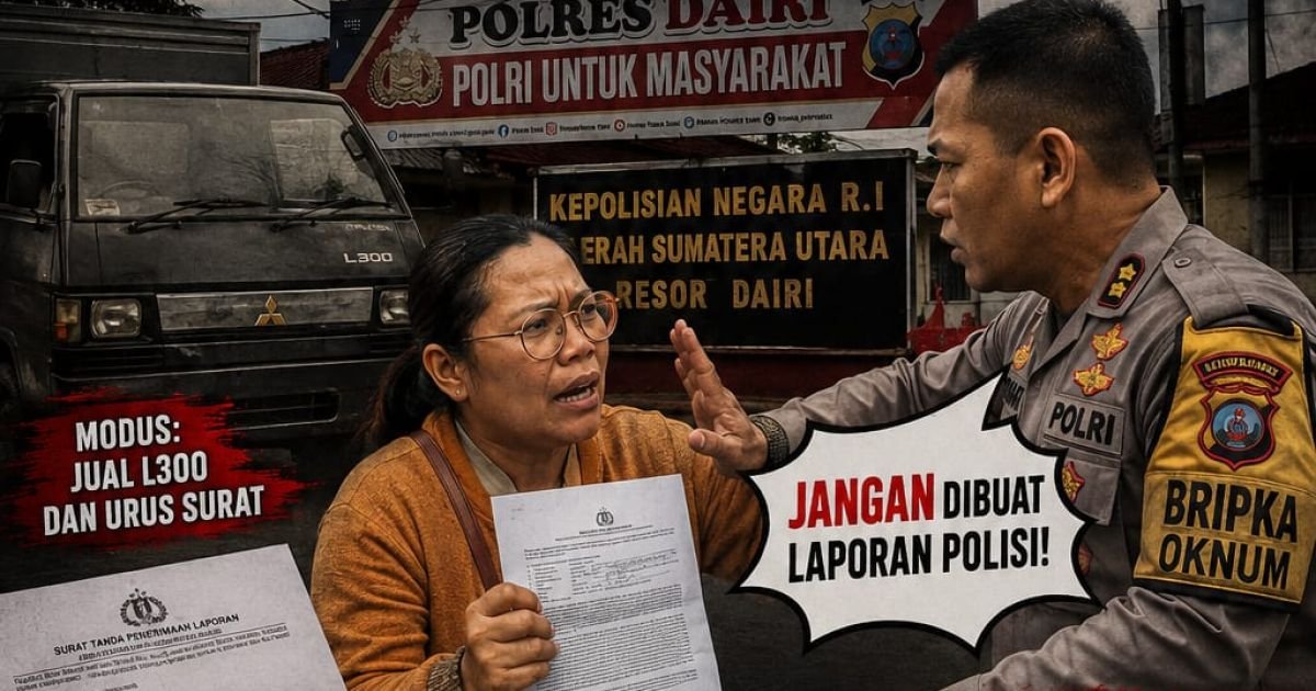 Modus Jual L300 dan urus surat, Oknum Polisi pangkat Bripka di Dairi dilaporkan, Tipu Rp 40 juta
