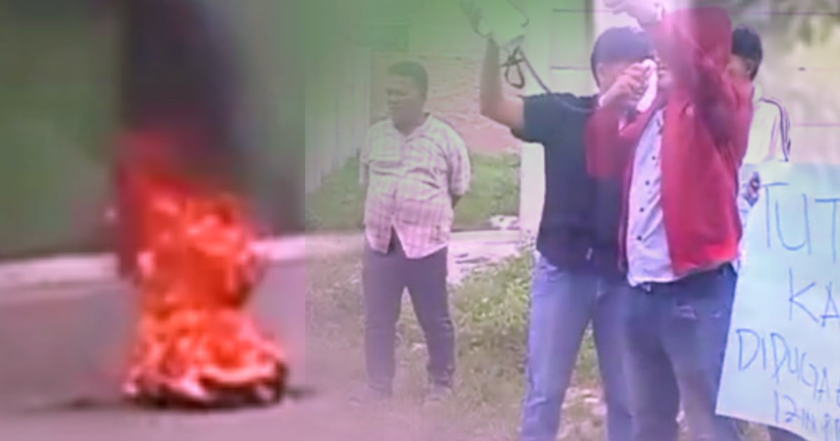 Viral diberitakan bahkan sudah di surati, kini Mahasiswa geruduk Pabrik Kasur yang diduga tidak punya izin di lahan garapan Desa Sampali