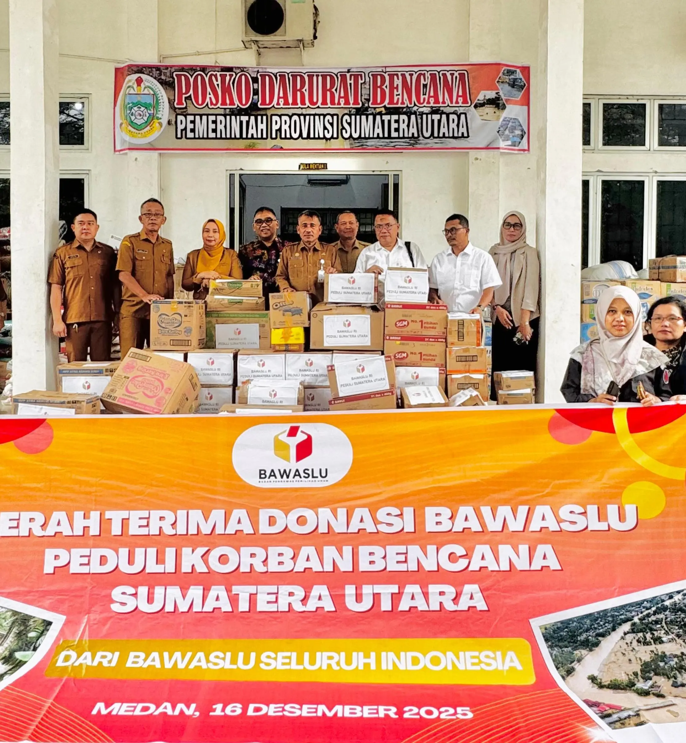 Bawaslu Hadirkan Bantuan Kemanusiaan Berjenjang di Sumut