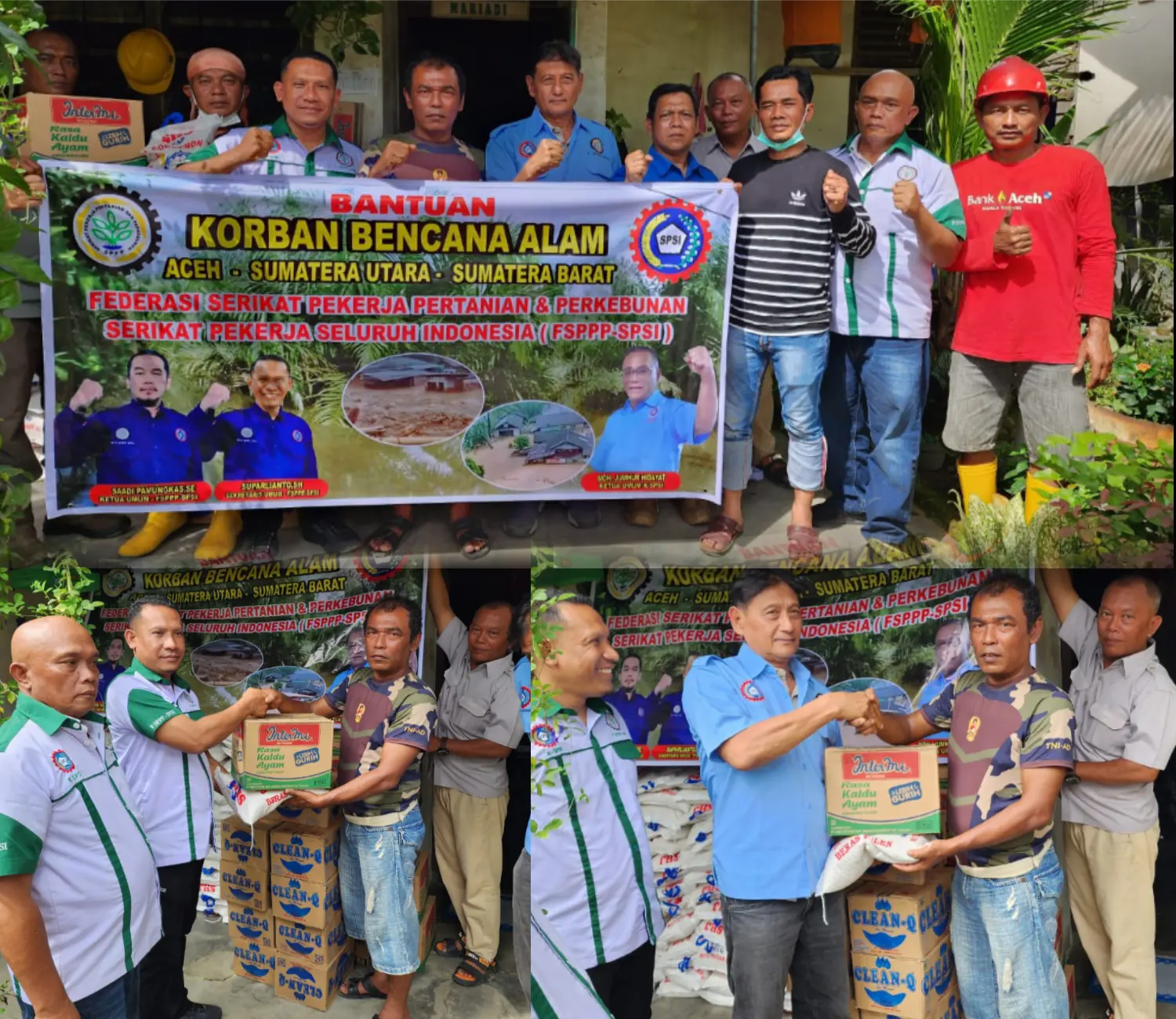 FSP PP-SPSI Se Indonesia Berikan Bantuan Sosial Kemanusiaan Di Berbagai Lokasi Bencana Alam 