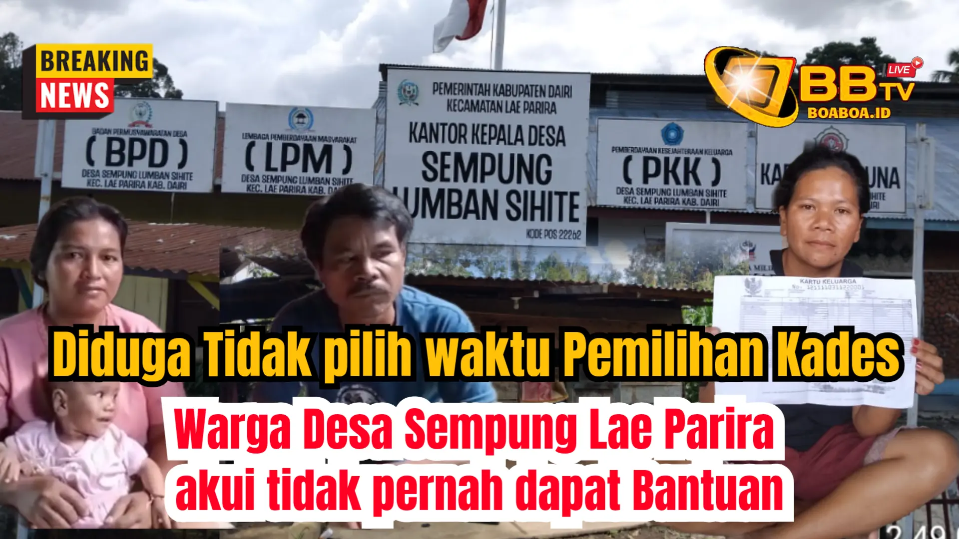 Akui tidak pilih Kepala Desa saat pemilihan Kepala Desa, Warga akui tidak pernah dapat bantuan