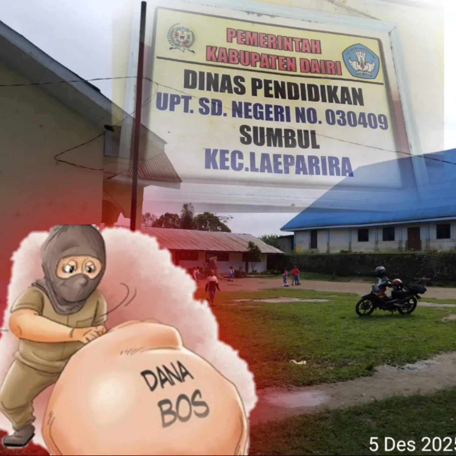 Kepala Sekolah SD Negeri 030409 Lae Parira diduga korupsi bertahun-tahun, katanya anggaran Honorer Rahasia