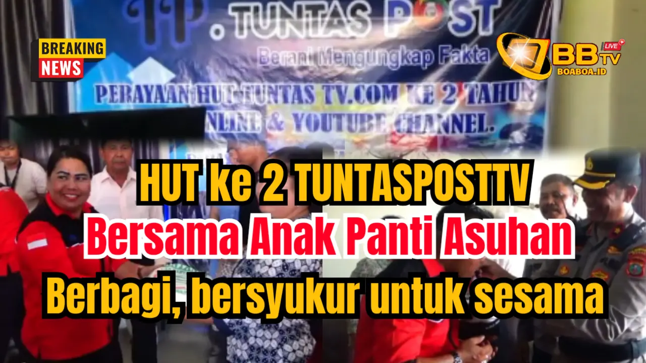 Perayaan HUT ke 2 Tuntasposttv berjalan sukses, berbagi bersama Anak Panti Asuhan