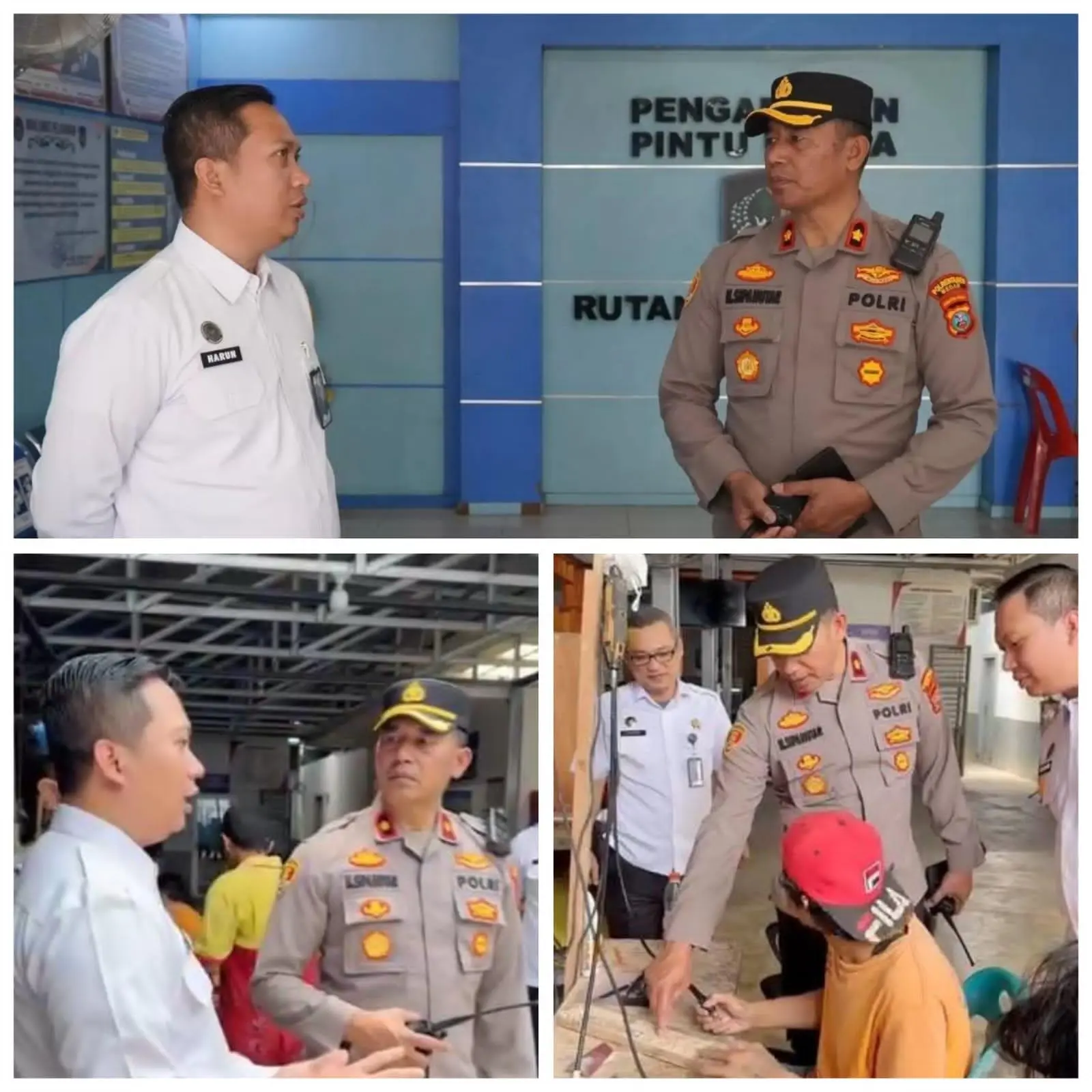 Kapolsek Helvetia Tinjau Layanan Kunjungan Warga Binaan Disambut Baik Oleh Karutan Kelas l Medan