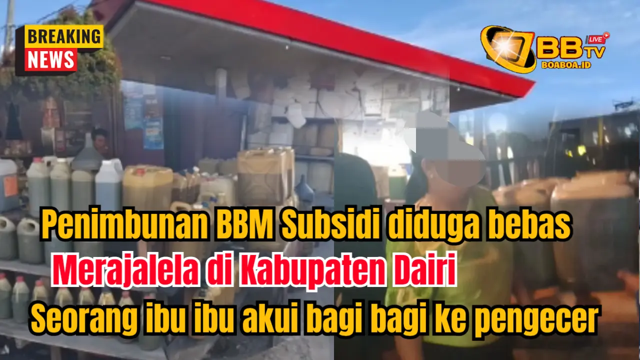 Penimbunan BBM Subsidi di Dairi diduga merajalela, Seorang Ibu ibu kedapatan Bawa puluhan Jirigen berisi penuh akui untuk bagi bagi ke pengecer