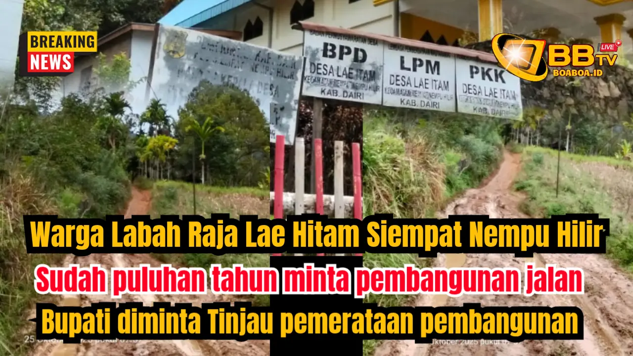 Puluhan tahun warga Dusun Labah Raja Desa Lae hitam Siempat Nempu Hilir tidak tersentuh bangunan