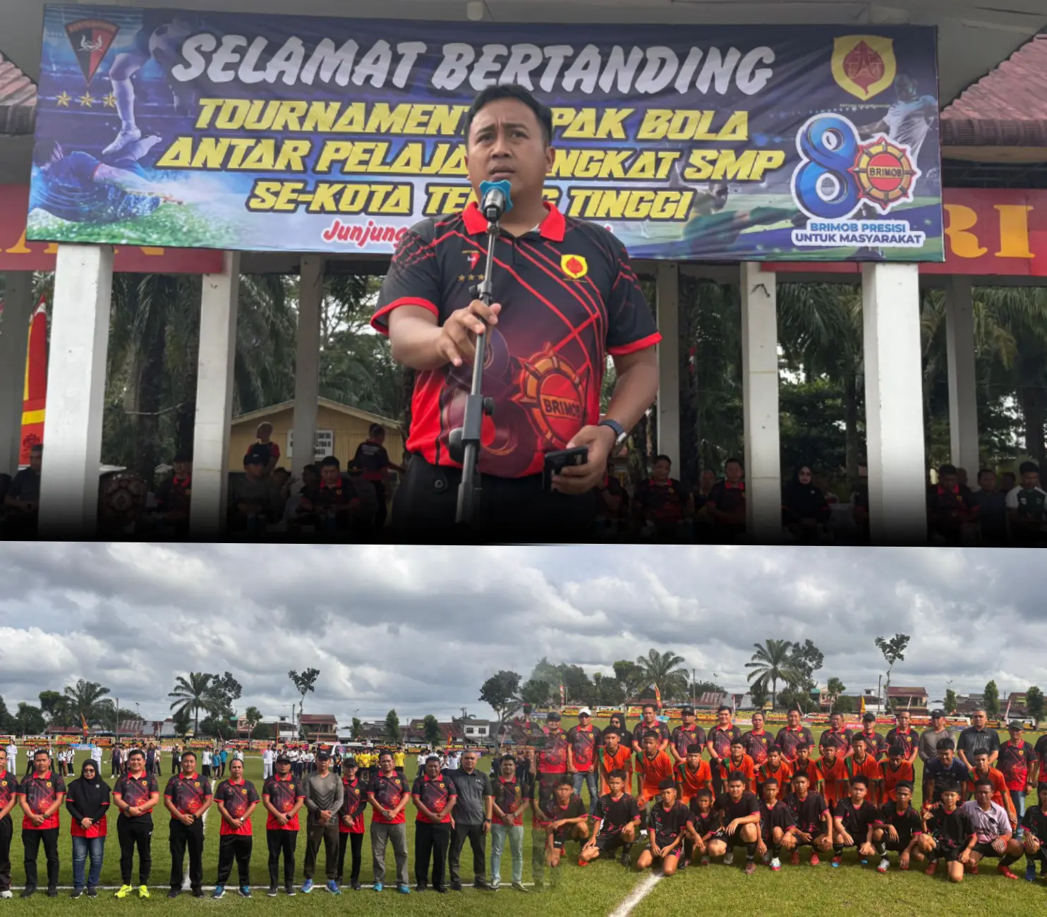 Semarak HUT ke-80 Korps Brimob Polri, 25 Tim Sepak Bola Tingkat Pelajar SMP Se-Kota Tebing Tinggi