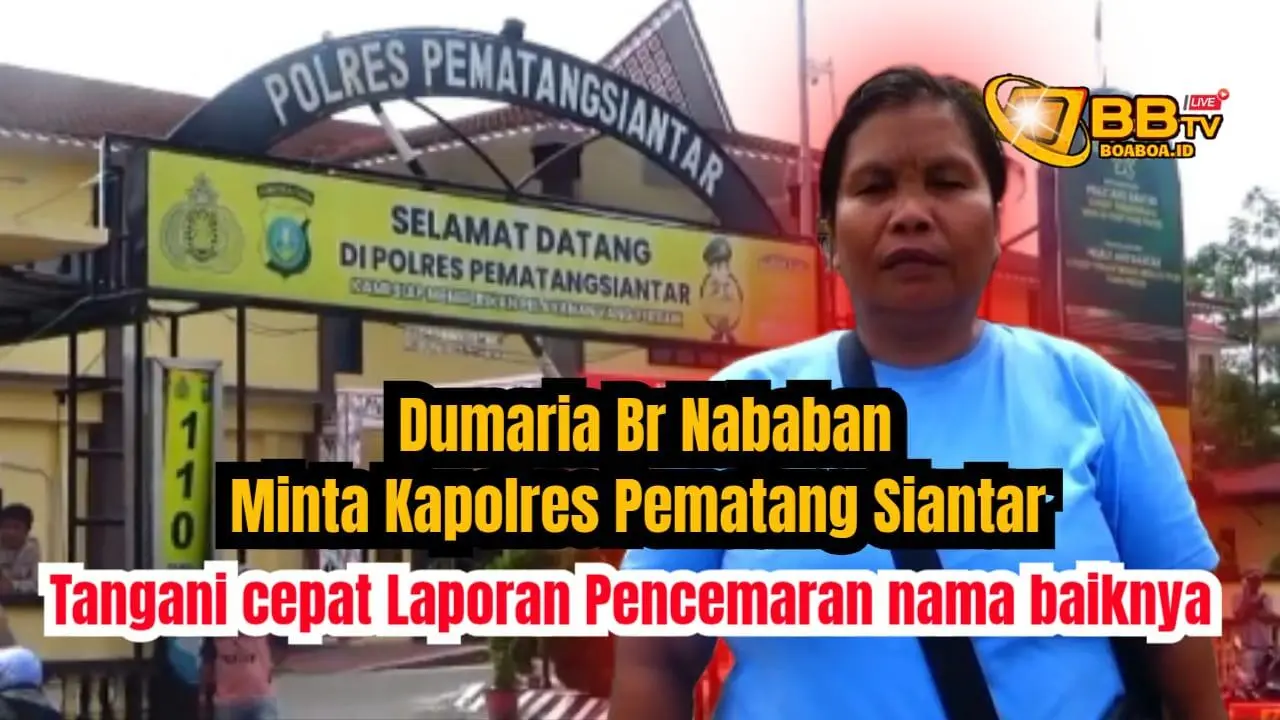 Dumaria br Nababan minta Kapolres Pematang Siantar cepat tangani laporan pencemaran nama baiknya