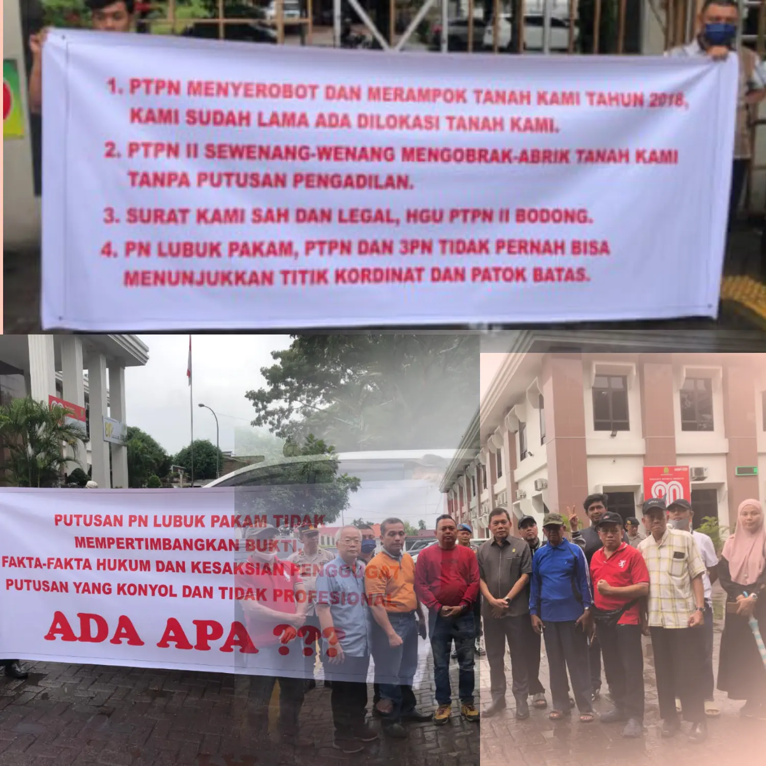 Warga Medan Geruduk Pengadilan Tinggi, Tuntut Keadilan atas Tanah 14 Hektar Semayang